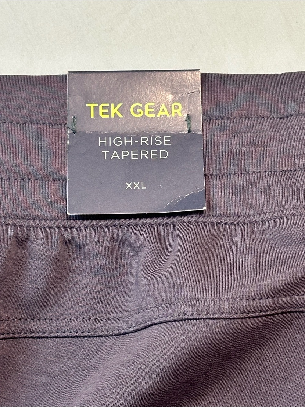 NWT Tek Gear Ultracomfort High-Rise Tapered Joggers Gray Size XXL - Picture 3 of 4